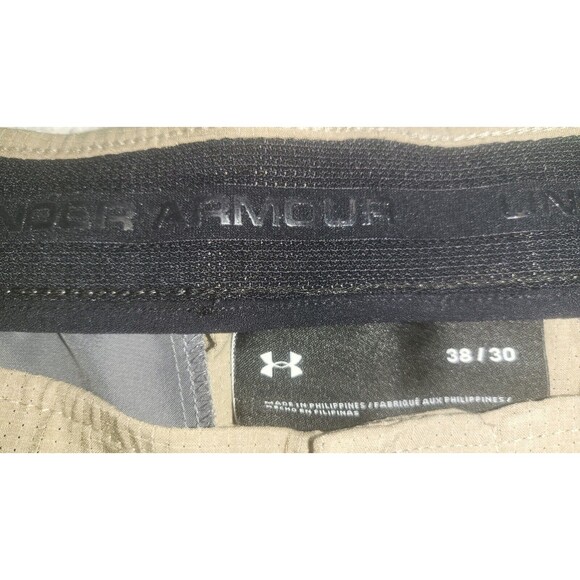 Under Armour Pants Mens khaki Pockets Chino 38x30 - Picture 3 of 4